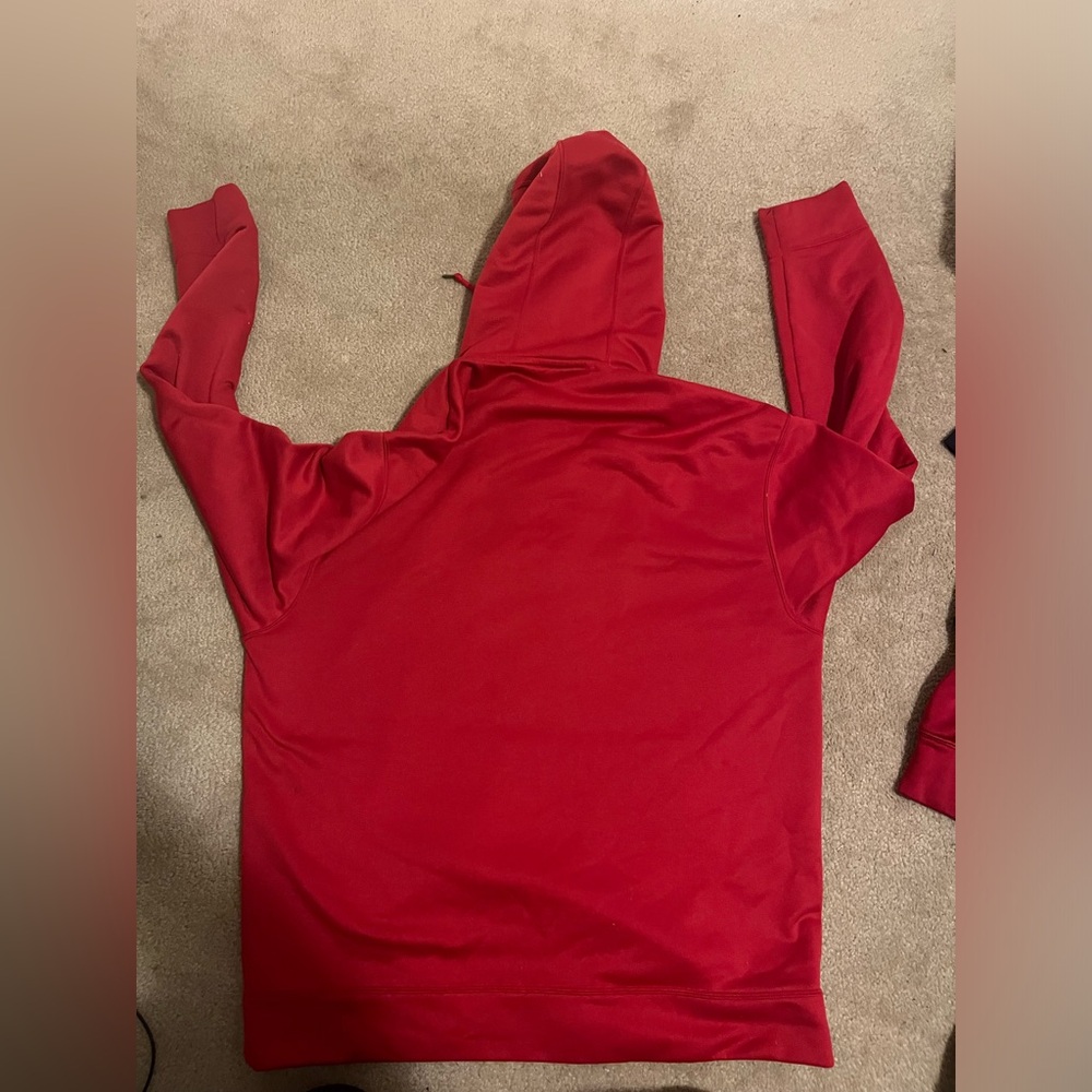 Red under armour hoodie